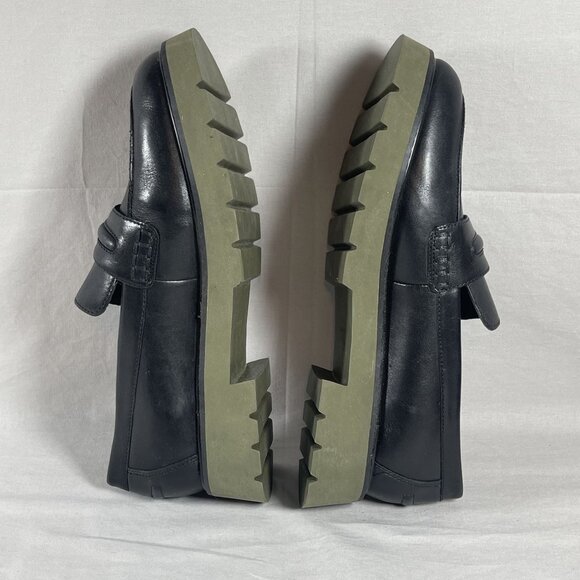 Sanctuary Women's Black Leather Westside Slip On Loafer Flat Shoe Size 8-NEW - Picture 6 of 8